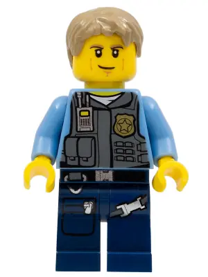 CTY0356:  Police - LEGO City Undercover Chase McCain, Dark Blue Legs
