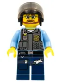 Minifigurka: CTY0378:  Police - LEGO City Undercover Elite Police Officer 7