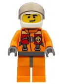 Minifigurka: CTY0411:  Coast Guard City - Helicopter Pilot, Harness