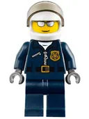 Minifigurka: CTY0449:  Police - City Motorcycle Officer, Silver Sunglasses