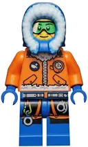 Minifigurka: CTY0493:  Arctic Explorer, Male with Green Goggles