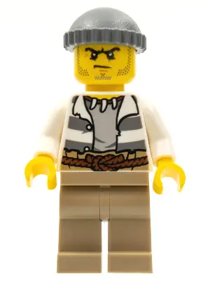 CTY0515:  Swamp Police - Crook Male with Dark Bluish Gray Knit Cap