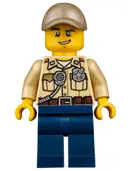 Minifigurka: CTY0523:  Swamp Police - Officer, Shirt, Dark Tan Cap