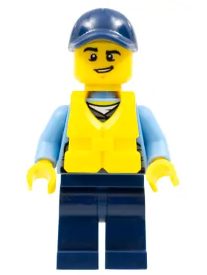 CTY0536:  Police - City Officer, Life Jacket, Crooked Smile