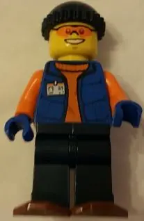 CTY0553:  Arctic Research Assistant with Snowshoes, Dark Blue Legs and Knit Cap
