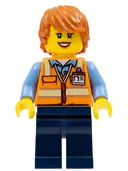 Minifigurka: CTY0571:  Service Car Female Driver