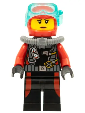 CTY0598:  Scuba Diver, Female without Flippers