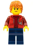 Minifigurka: CTY0603:  Deep Sea Submariner Female, Dark Orange Hair
