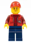 Minifigurka: CTY0605:  Deep Sea Submariner Male, Red Cap