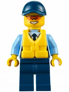 CTY0615:  Police - City Officer, Life Jacket, Orange Sunglasses