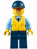 Minifigurka: CTY0615:  Police - City Officer, Life Jacket, Orange Sunglasses
