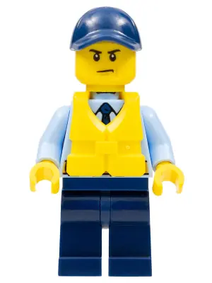 CTY0644:  Police - City Officer, Life Jacket, Scowl