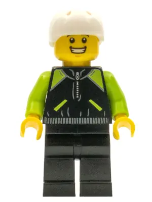 CTY0658:  Cyclist - Lime and Black Jacket