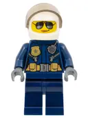 Minifigurka: CTY0739:  Police - City Helicopter Pilot Female, Silver Sunglasses
