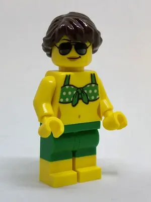 CTY0763:  Beachgoer - Green Bikini Top and Shorts