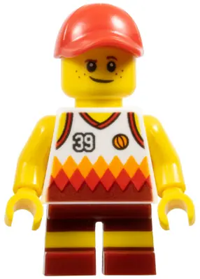 CTY0770:  Beachgoer - Boy, Red Cap and Basketball Jersey