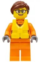 Minifigurka: CTY0812:  Coast Guard City - Female Raft Pilot