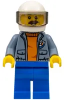 Minifigurka: CTY0828:  Coast Guard City - Helicopter Pilot with Moustache