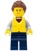 Minifigurka: CTY0829:  Coast Guard City - Kayak Passenger Harassed by Shark
