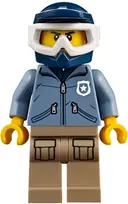 Minifigurka: CTY0830:  Mountain Police - Officer Male, Dirt Bike