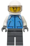 Minifigurka: CTY0839:  Helicopter Pilot - Medium Blue Jacket