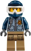 Minifigurka: CTY0854:  Mountain Police - Officer Female, Dirt Bike