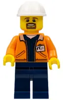 Minifigurka: CTY0875:  Miner - Equipment Operator with Beard