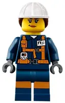 Minifigurka: CTY0877:  Miner - Female Explosives Engineer