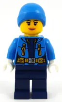 Minifigurka: CTY0931:  Arctic Explorer - Female, Dark Blue Legs, Dark Azure Beanie