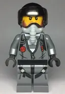 Minifigurka: CTY0993:  Sky Police - Jail Prisoner Jacket over Prison Stripes, Black Helmet, Oxygen Mask