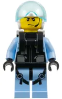 Minifigurka: CTY0995:  Sky Police - Jet Pilot with Neck Bracket (for Jet Pack)