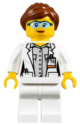 CTY1011:  Scientist - Female, Blue Goggles and White Legs