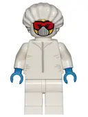 Minifigurka: CTY1029:  Drone Engineer - White Safety Jumpsuit, Red Goggles and White Mask