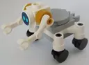 Minifigurka: CTY1056:  City Space Robot, Round Tiles as Wheels, Medium Azure Eyes