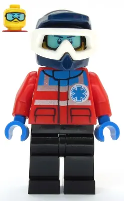 CTY1078:  Ski Patrol Member - Male, Dark Blue Helmet