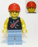 Minifigurka: CTY1102:  Welder / Mechanic, Female