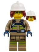 Minifigurka: CTY1113:  Fire Fighter, Female - Freya McCloud