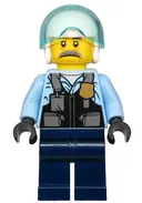 Minifigurka: CTY1131:  Police - Pilot Sam Grizzled