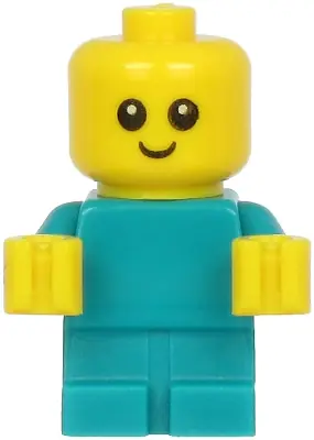 CTY1186:  Baby - Dark Turquoise Body with Yellow Hands