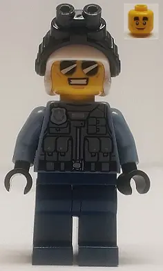 CTY1202:  Police Officer - Duke DeTain, Sand Blue Police Jacket, Dark Blue Legs, White Helmet