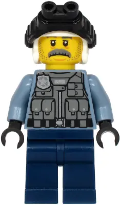 CTY1204:  Police - Officer Sam Grizzled, Sand Blue Jacket
