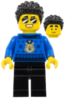 CTY1207:  Police Officer - Duke DeTain, Blue Sweater, Black Legs