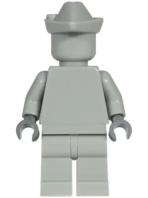 CTY1218:  Statue - Light Bluish Gray Forestmen's Hat, Dark Bluish Gray Hands