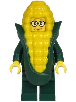 CTY1222:  Mayor Solomon Fleck - Dark Green Suit Jacket, Corn Cob Costume