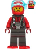 Minifigurka: CTY1276:  Police - Crook Frankie Lupelli, Diving Suit