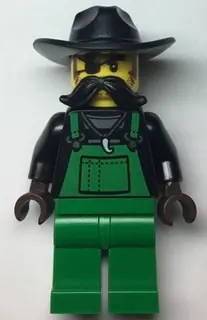 CTY1367:  Police - Crook Snake Rattler, Green Overalls