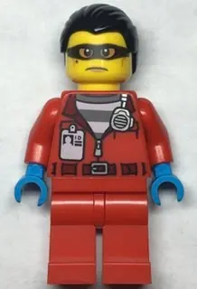 CTY1376:  Police - Crook Vito, Red Jacket with Prison Shirt and I.D. Tag