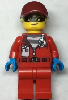 CTY1378:  Police - Crook Big Betty, Red Jacket with Prison Shirt and I.D. Tag