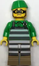 Minifigurka: CTY1382:  Police - Jail Prisoner Chef with Apron