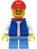 Minifigurka: CTY1391:  Billy - Blue Vest, Red Backpack